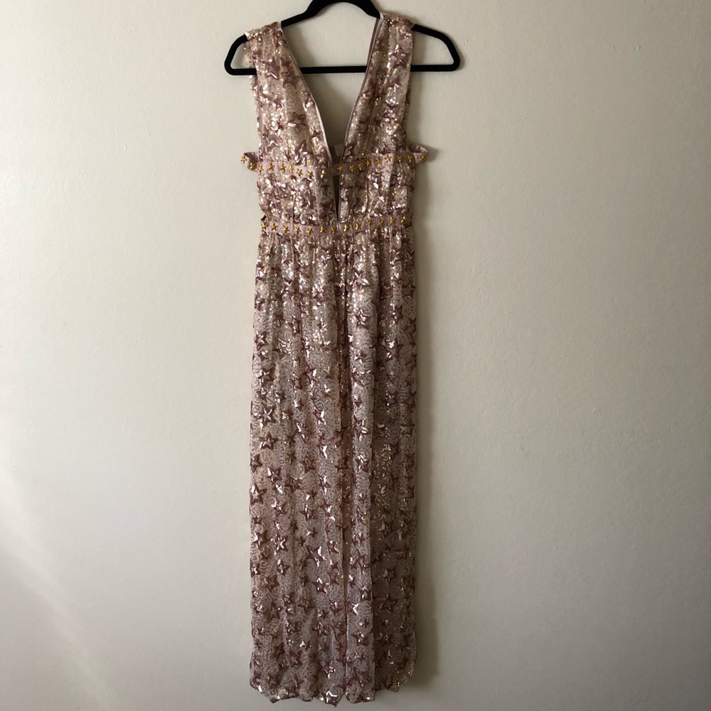 Rose gold stars and studs dress
